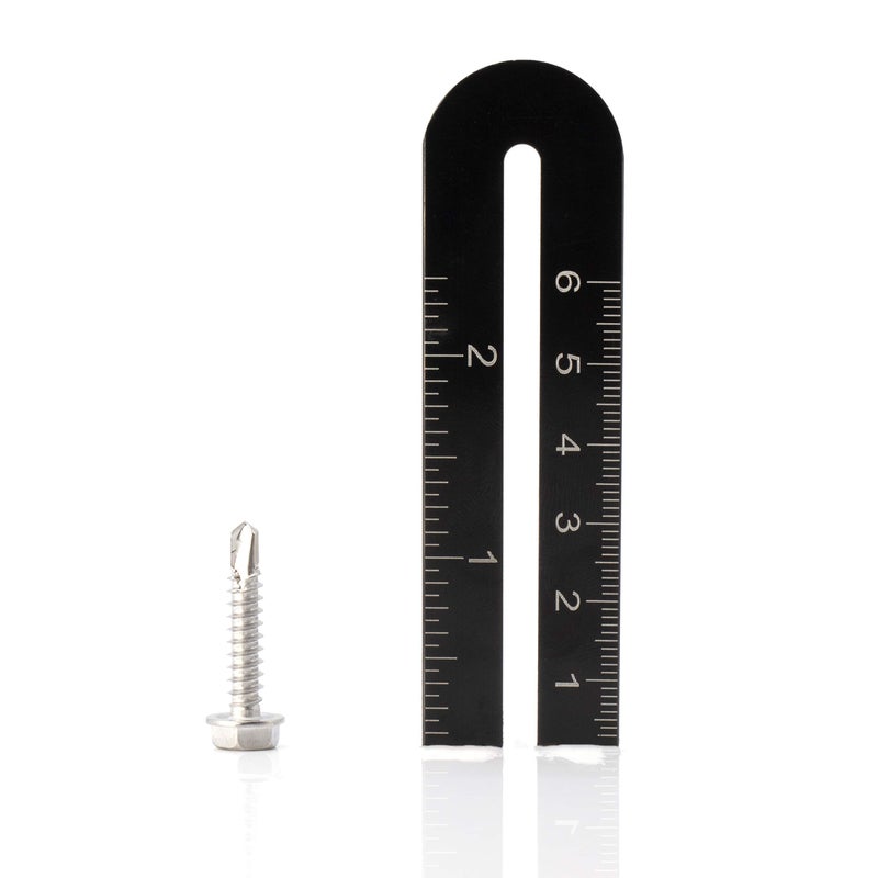 THE CIMPLE CO #10 Size, 1" Length (25mm) - Self Tapping/Drilling Screw - 410 Stainless Steel Screws - Long Wearing and Corrosion Hardy - Hex Washer Head - 100pcs - Image 4